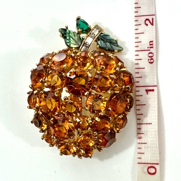 APRICOT CRYSTAL PIN - Picture 4 of 5
